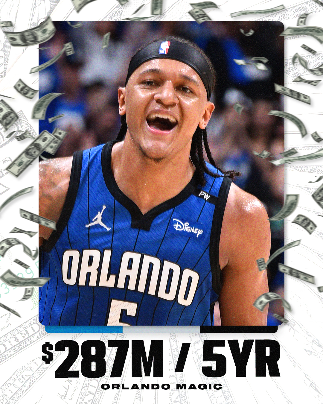 5年最高2.87亿美元！魔术与班凯罗顶薪续约 锁定三大年轻核心阵容